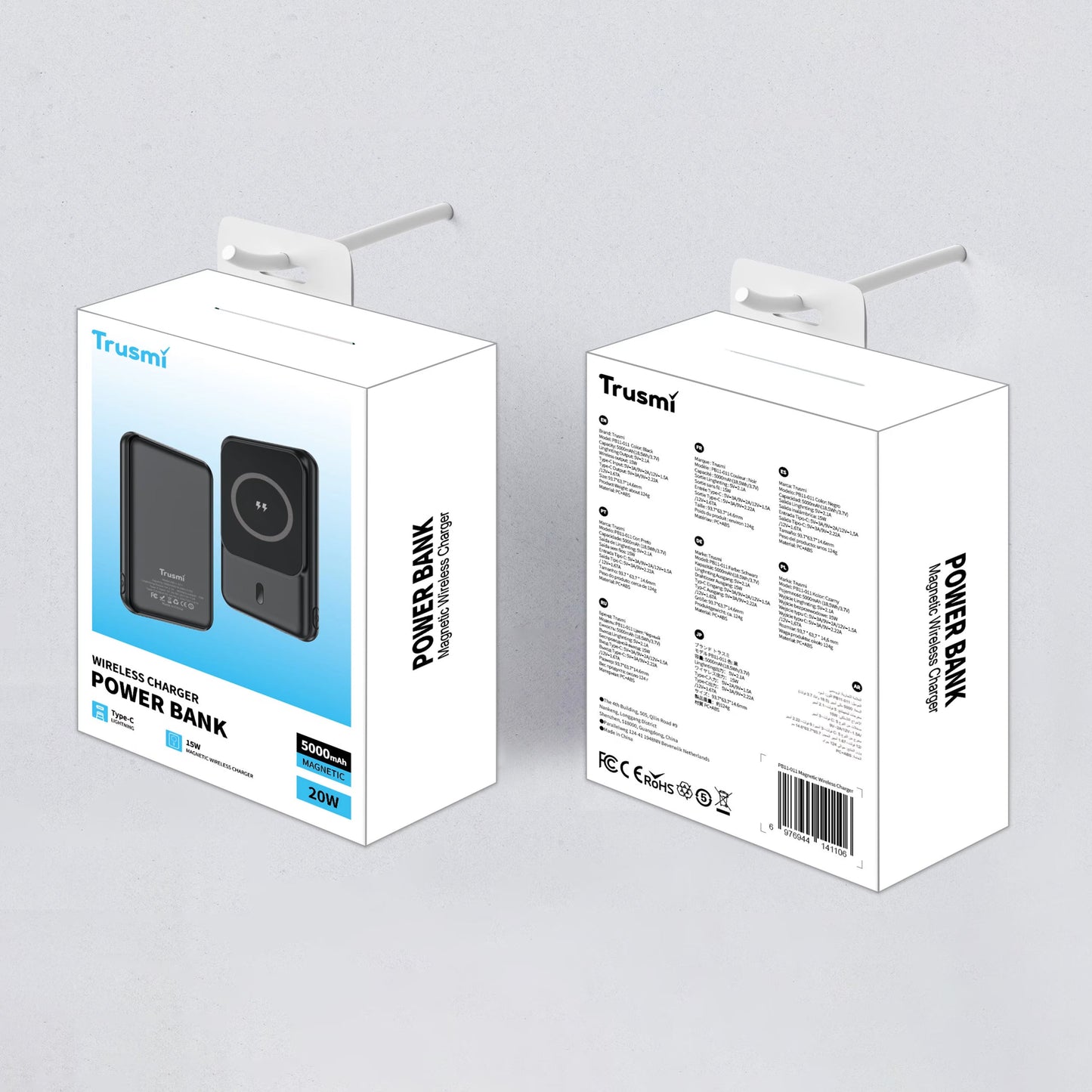 TRUSMI PB11-011 PD20W Wireless Power Bank