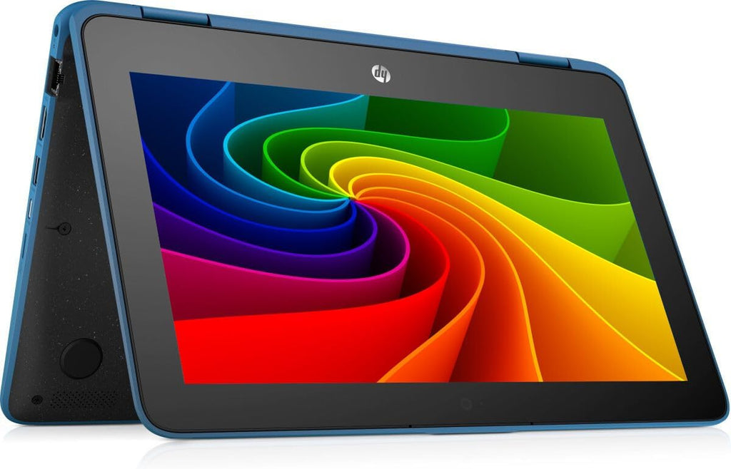 HP Business Laptop Notebook ProBook X360 11 G3 EE celeron 4GB 128GB SSD 1366x768 Touchscreen Windows 10 (Blue)