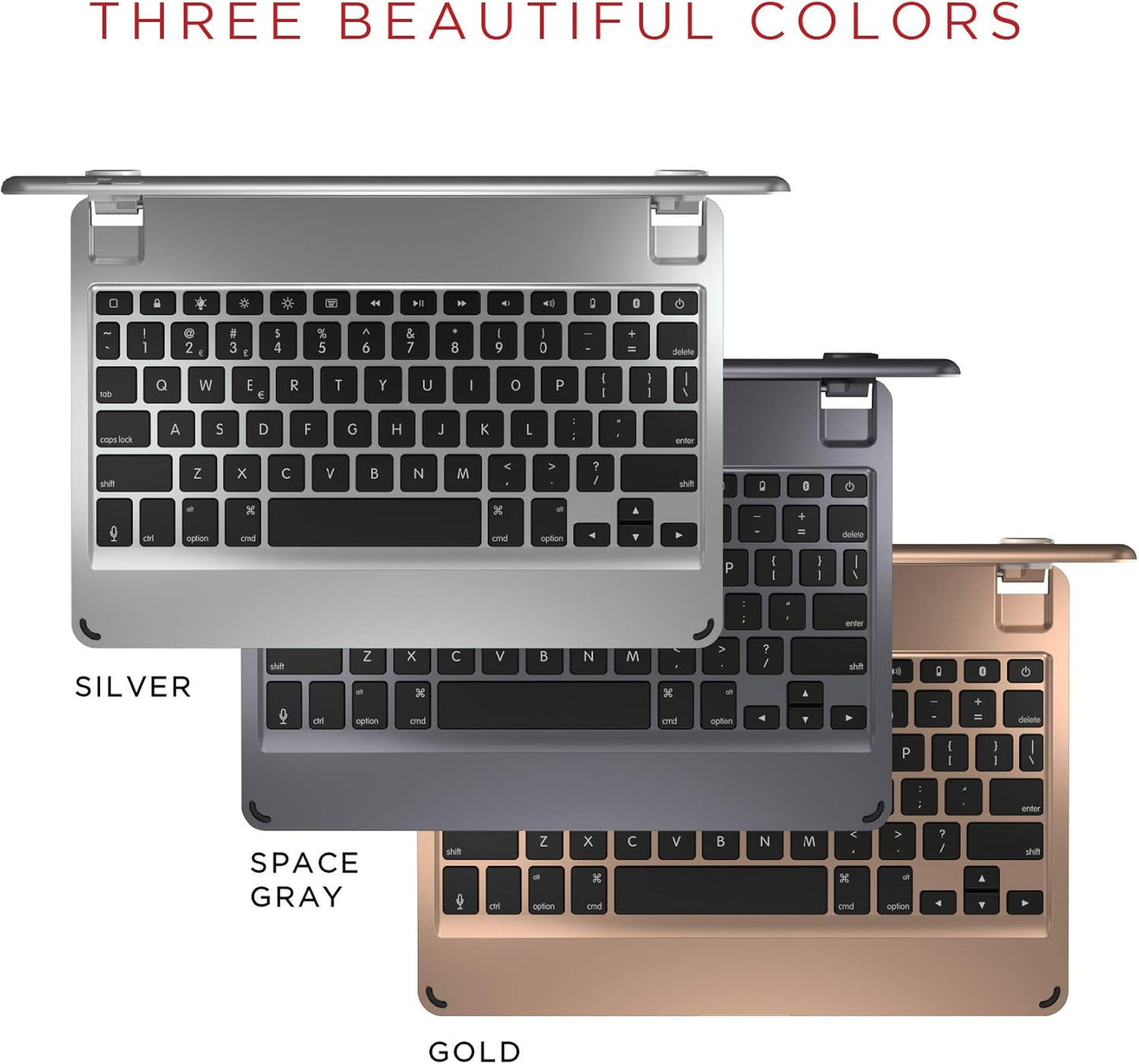 Brydge 10.5 Keyboard for iPad Pro 10.5-inch | Aluminum Bluetooth 4.2 Keyboard with Backlit Keys (Gold) Series II
