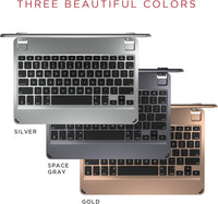 Brydge 10.5 Keyboard for iPad Pro 10.5-inch | Aluminum Bluetooth 4.2 Keyboard with Backlit Keys (Gold) Series II